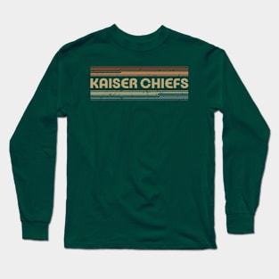 Kaiser Chiefs Retro Lines Long Sleeve T-Shirt